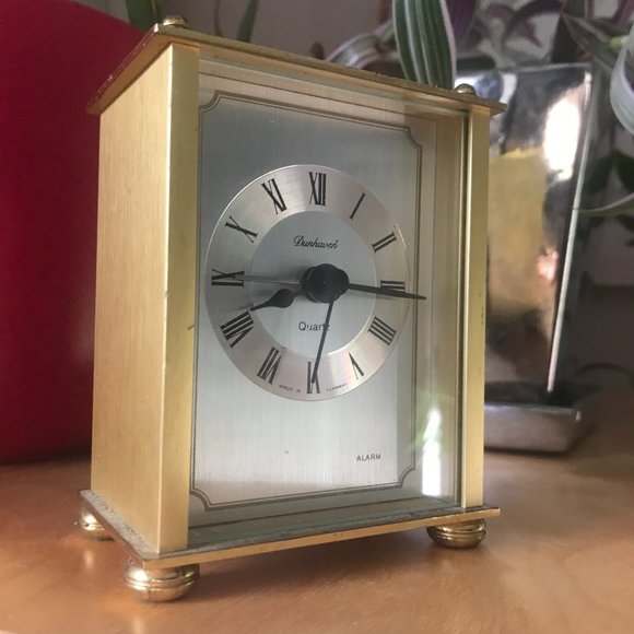 Dunhaven Wall Decor Vintage Brass Dunhaven Alarm Clock Made In West